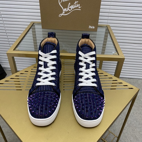 Replica Christian Louboutin High Top Shoes For Men #1027690 $108.00 USD for Wholesale