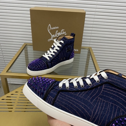 Replica Christian Louboutin High Top Shoes For Men #1027690 $108.00 USD for Wholesale