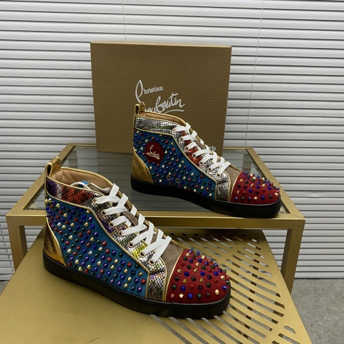 Replica Christian Louboutin High Top Shoes For Men #1027692, $112.00 USD, [ITEM#1027692], Replica Christian Louboutin High Top Shoes outlet from China