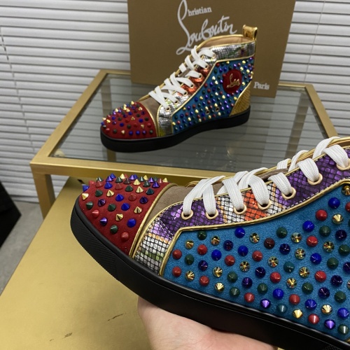 Replica Christian Louboutin High Top Shoes For Men #1027692 $112.00 USD for Wholesale
