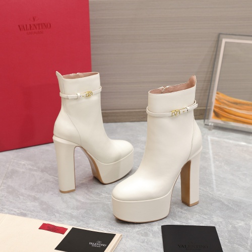 Replica Valentino Boots For Women #1027714 $158.00 USD for Wholesale