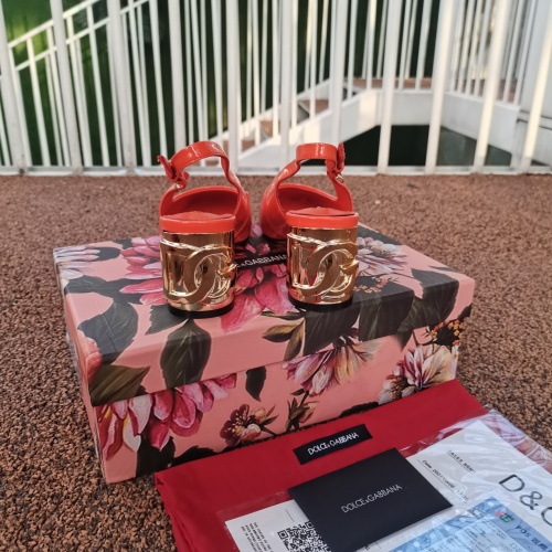 Replica Dolce & Gabbana D&G Sandal For Women #1027747 $125.00 USD for Wholesale