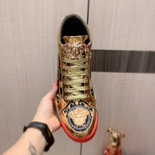 Replica Versace High Tops Shoes For Men #1027965 $76.00 USD for Wholesale