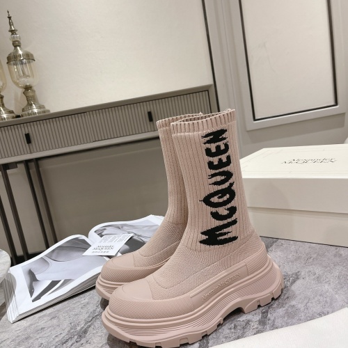 Replica Alexander McQueen Boots For Women #1028657, $112.00 USD, [ITEM#1028657], Replica Alexander McQueen Boots outlet from China