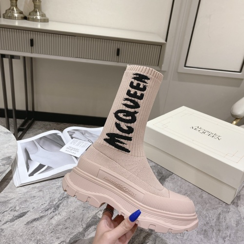 Replica Alexander McQueen Boots For Women #1028657 $112.00 USD for Wholesale