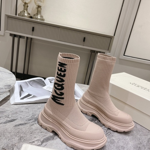 Replica Alexander McQueen Boots For Women #1028657 $112.00 USD for Wholesale