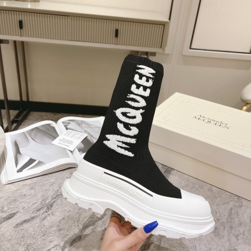 Replica Alexander McQueen Boots For Women #1028658 $112.00 USD for Wholesale