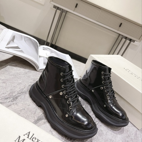 Replica Alexander McQueen Boots For Women #1028690 $105.00 USD for Wholesale