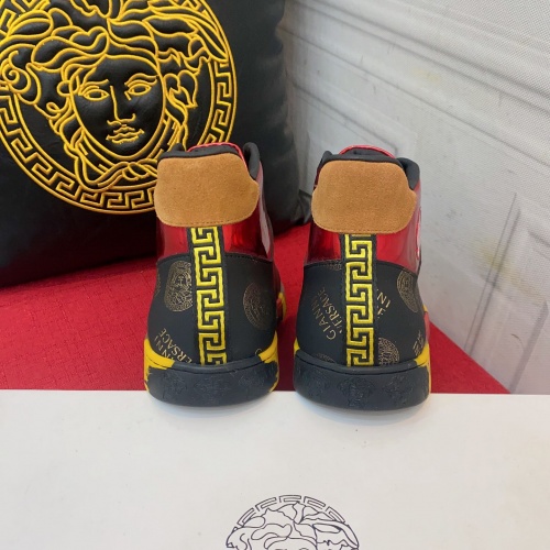 Replica Versace High Tops Shoes For Men #1028703 $76.00 USD for Wholesale