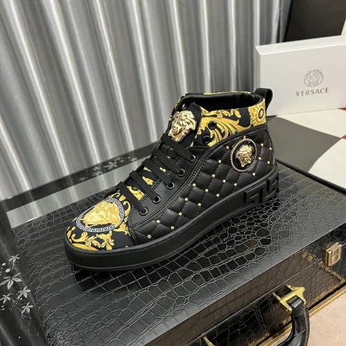 Replica Versace High Tops Shoes For Men #1028726 $76.00 USD for Wholesale