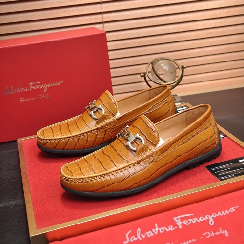 Replica Salvatore Ferragamo Leather Shoes For Men #1028778, $85.00 USD, [ITEM#1028778], Replica Salvatore Ferragamo Leather Shoes outlet from China