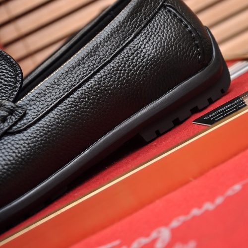 Replica Salvatore Ferragamo Leather Shoes For Men #1028784 $85.00 USD for Wholesale