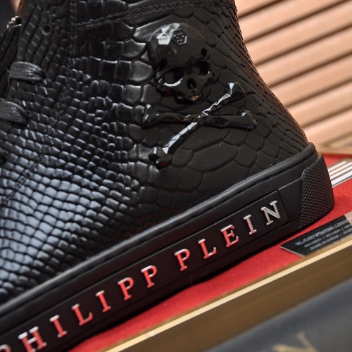 Replica Philipp Plein PP High Tops Shoes For Men #1028790 $88.00 USD for Wholesale