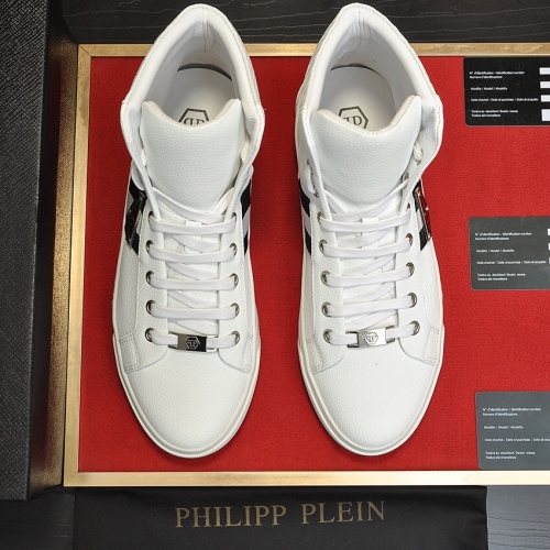 Replica Philipp Plein PP High Tops Shoes For Men #1028793 $88.00 USD for Wholesale