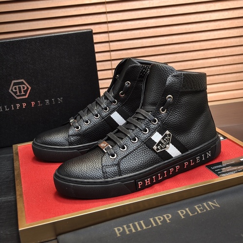 Replica Philipp Plein PP High Tops Shoes For Men #1028794, $88.00 USD, [ITEM#1028794], Replica Philipp Plein PP High Tops Shoes outlet from China