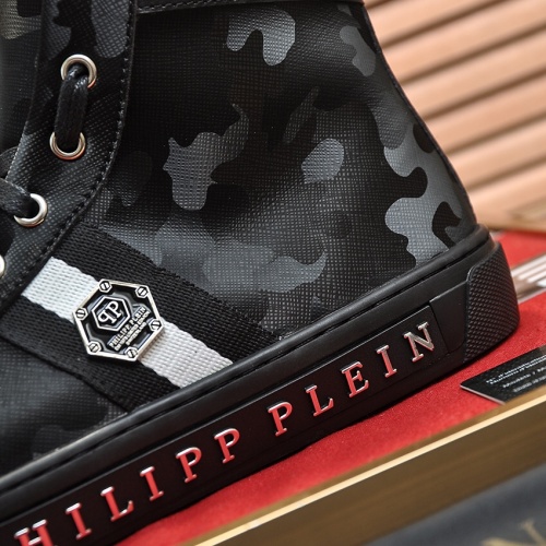 Replica Philipp Plein PP High Tops Shoes For Men #1028796 $88.00 USD for Wholesale
