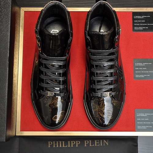 Replica Philipp Plein PP High Tops Shoes For Men #1028797 $88.00 USD for Wholesale