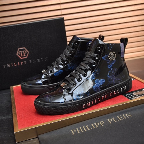 Replica Philipp Plein PP High Tops Shoes For Men #1028798, $88.00 USD, [ITEM#1028798], Replica Philipp Plein PP High Tops Shoes outlet from China