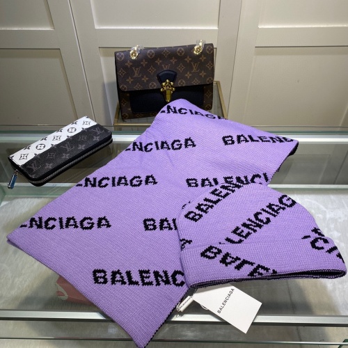Replica Balenciaga Wool Hats & Scarf Set #1029174 $52.00 USD for Wholesale