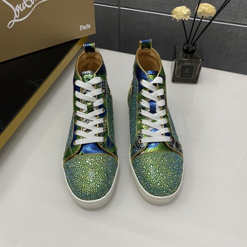 Replica Christian Louboutin High Top Shoes For Men #1033875 $102.00 USD for Wholesale