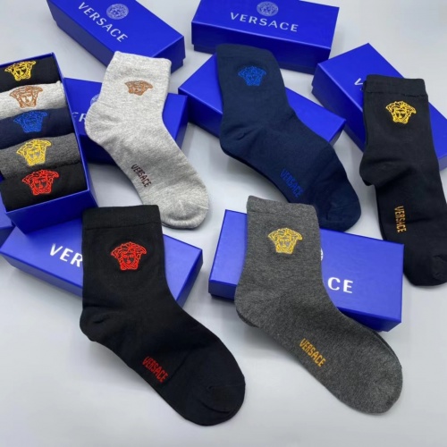 Replica Versace Socks #1035542 $27.00 USD for Wholesale