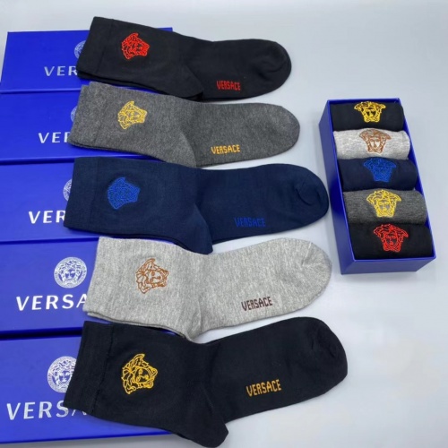 Replica Versace Socks #1035542 $27.00 USD for Wholesale