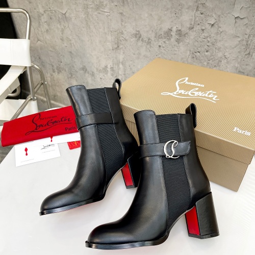 Replica Christian Louboutin Boots For Women #1037622 $112.00 USD for Wholesale