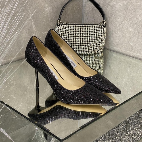 Replica Jimmy Choo High-Heeled Shoes For Women #1037887 $100.00 USD for Wholesale