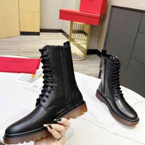 Replica Valentino Boots For Women #1037906 $122.00 USD for Wholesale