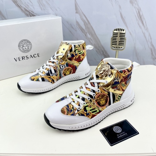 Replica Versace High Tops Shoes For Men #1038146, $80.00 USD, [ITEM#1038146], Replica Versace High Tops Shoes outlet from China