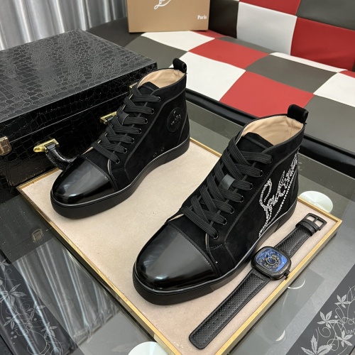 Replica Christian Louboutin High Top Shoes For Men #1038349, $82.00 USD, [ITEM#1038349], Replica Christian Louboutin High Top Shoes outlet from China