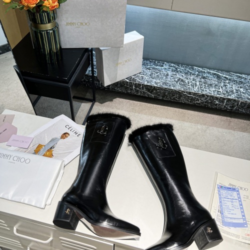 Replica Jimmy Choo Boots For Women #1040379 $150.00 USD for Wholesale