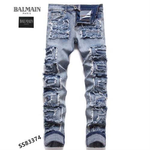 Replica Balmain Jeans For Men #1040474, $48.00 USD, [ITEM#1040474], Replica Balmain Jeans outlet from China