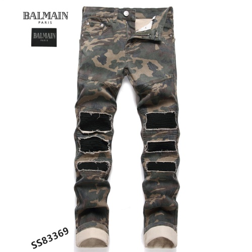 Replica Balmain Jeans For Men #1040475, $48.00 USD, [ITEM#1040475], Replica Balmain Jeans outlet from China