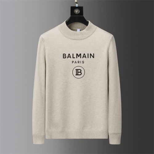 Replica Balmain Sweaters Long Sleeved For Men #1041988, $41.00 USD, [ITEM#1041988], Replica Balmain Sweaters outlet from China