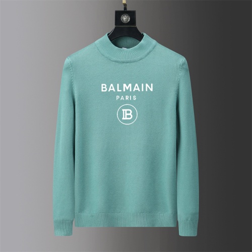 Replica Balmain Sweaters Long Sleeved For Men #1041989, $41.00 USD, [ITEM#1041989], Replica Balmain Sweaters outlet from China