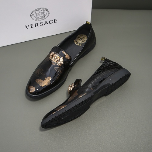 Replica Versace Leather Shoes For Men #1042364, $76.00 USD, [ITEM#1042364], Replica Versace Leather Shoes outlet from China