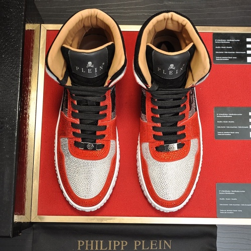 Replica Philipp Plein PP High Tops Shoes For Men #1042482 $108.00 USD for Wholesale