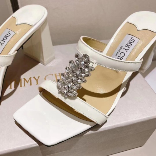 Replica Jimmy Choo Slippers For Women #1042859 $102.00 USD for Wholesale