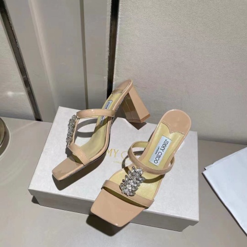 Replica Jimmy Choo Slippers For Women #1042860 $102.00 USD for Wholesale