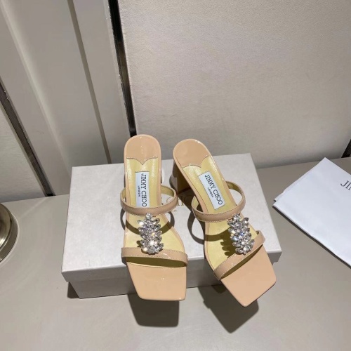 Replica Jimmy Choo Slippers For Women #1042860 $102.00 USD for Wholesale
