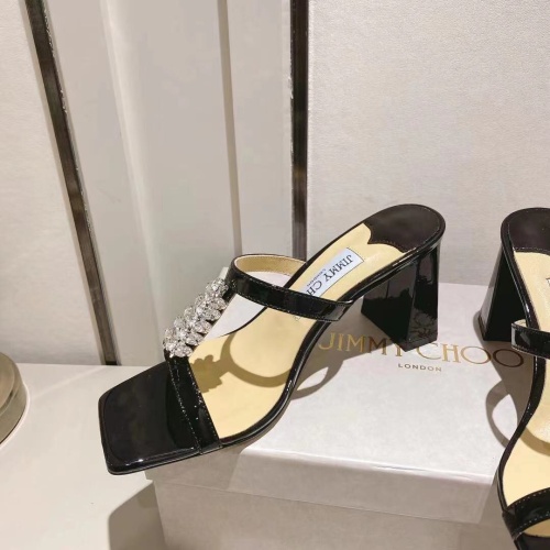 Replica Jimmy Choo Slippers For Women #1042861 $102.00 USD for Wholesale
