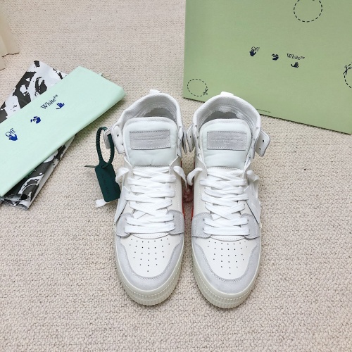Replica Off-White High Tops Shoes For Men #1043422 $118.00 USD for Wholesale