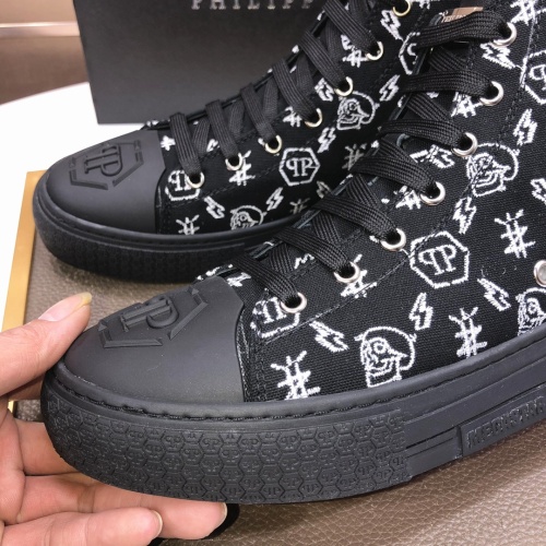 Replica Philipp Plein PP High Tops Shoes For Men #1044006 $98.00 USD for Wholesale