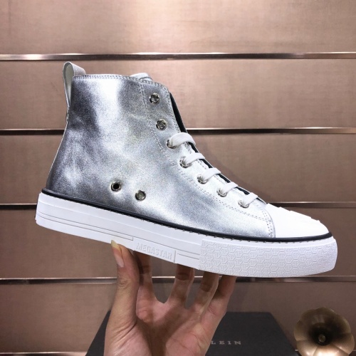 Replica Philipp Plein PP High Tops Shoes For Men #1044007 $98.00 USD for Wholesale
