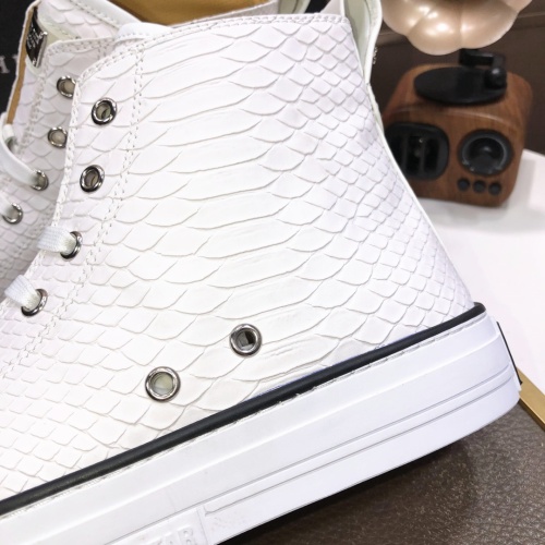 Replica Philipp Plein PP High Tops Shoes For Men #1044008 $98.00 USD for Wholesale