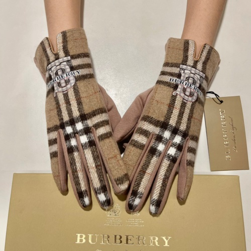 Replica Burberry Gloves #1044844 $40.00 USD for Wholesale