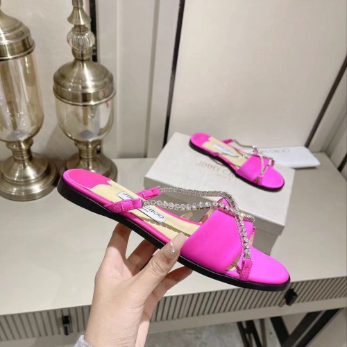 Replica Jimmy Choo Slippers For Women #1045298 $102.00 USD for Wholesale