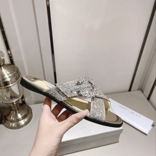 Replica Jimmy Choo Slippers For Women #1045314 $102.00 USD for Wholesale
