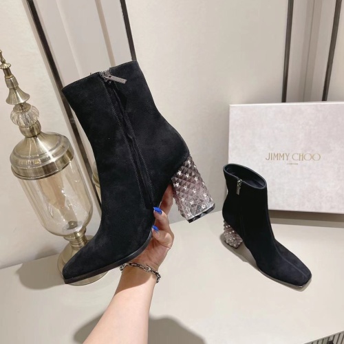 Replica Jimmy Choo Boots For Women #1045323 $125.00 USD for Wholesale